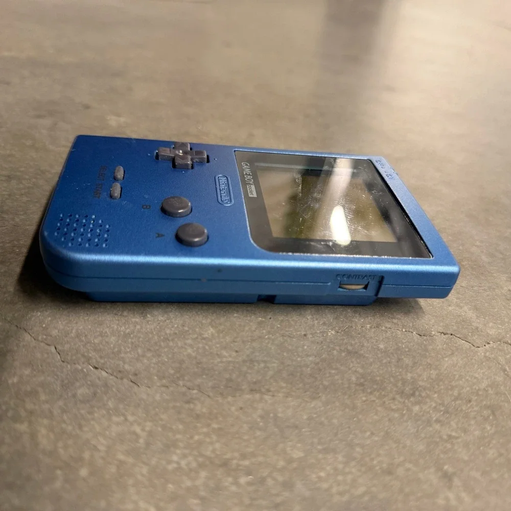 Nintendo Game Boy Pocket Ice Blue Handheld Console MGB-001 Retro Gaming